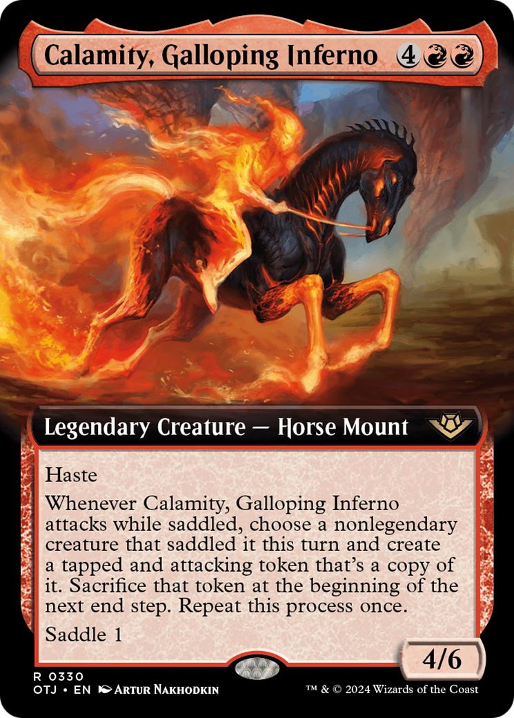 Calamity, Galloping Inferno (Extended Art) [Outlaws of Thunder Junction] | The Gaming-Verse