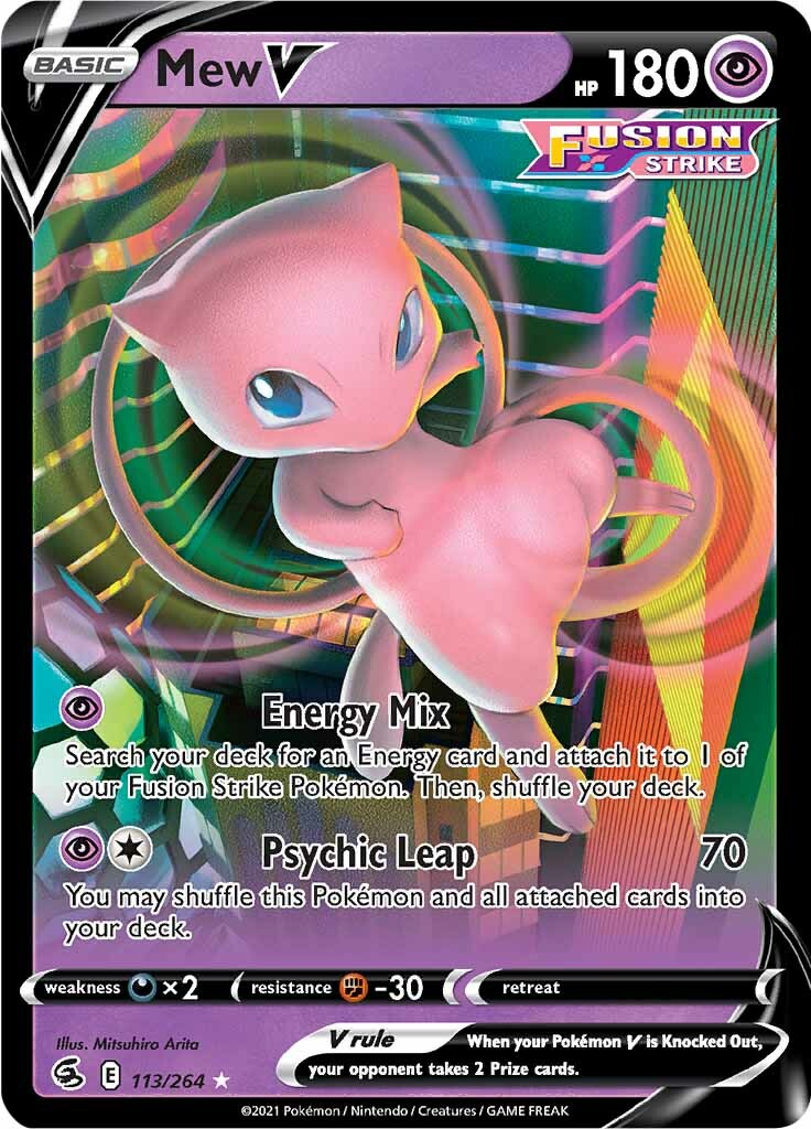 Mew V (113/264) [Sword & Shield: Fusion Strike] | The Gaming-Verse