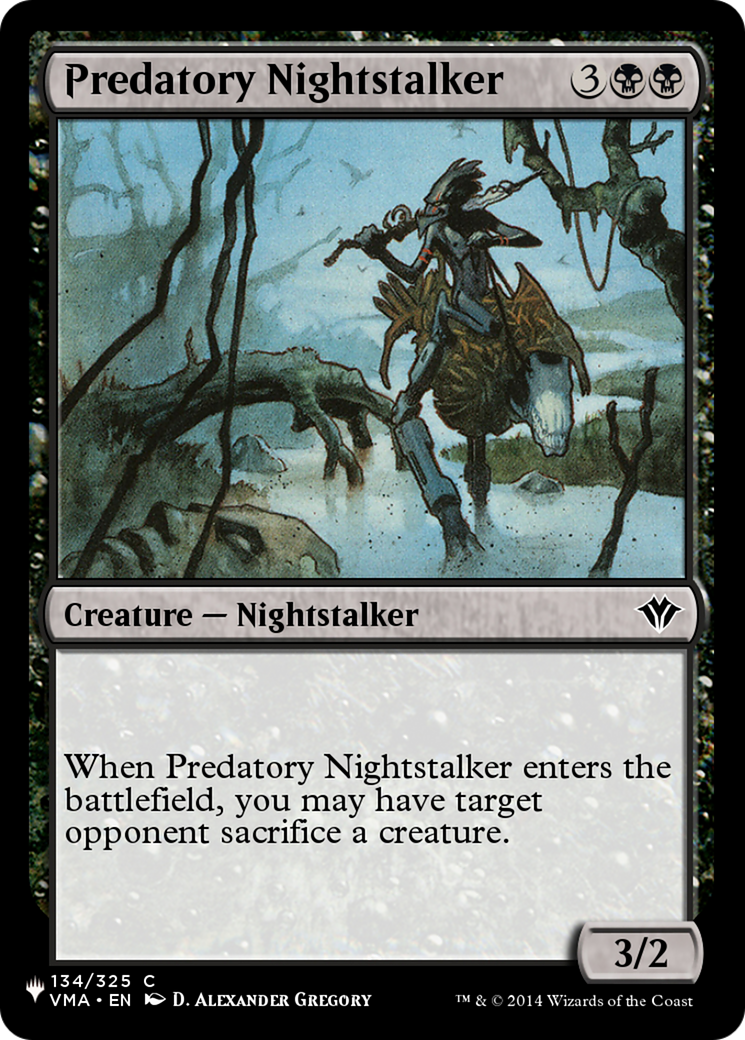 Predatory Nightstalker [The List Reprints] | The Gaming-Verse