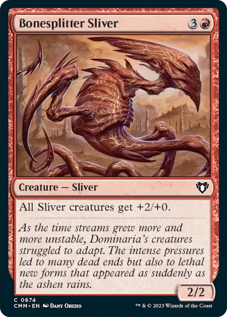 Bonesplitter Sliver [Commander Masters] | The Gaming-Verse