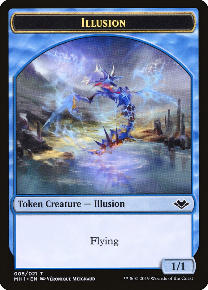 Angel (002) // Illusion (005) Double-Sided Token [Modern Horizons Tokens] | The Gaming-Verse