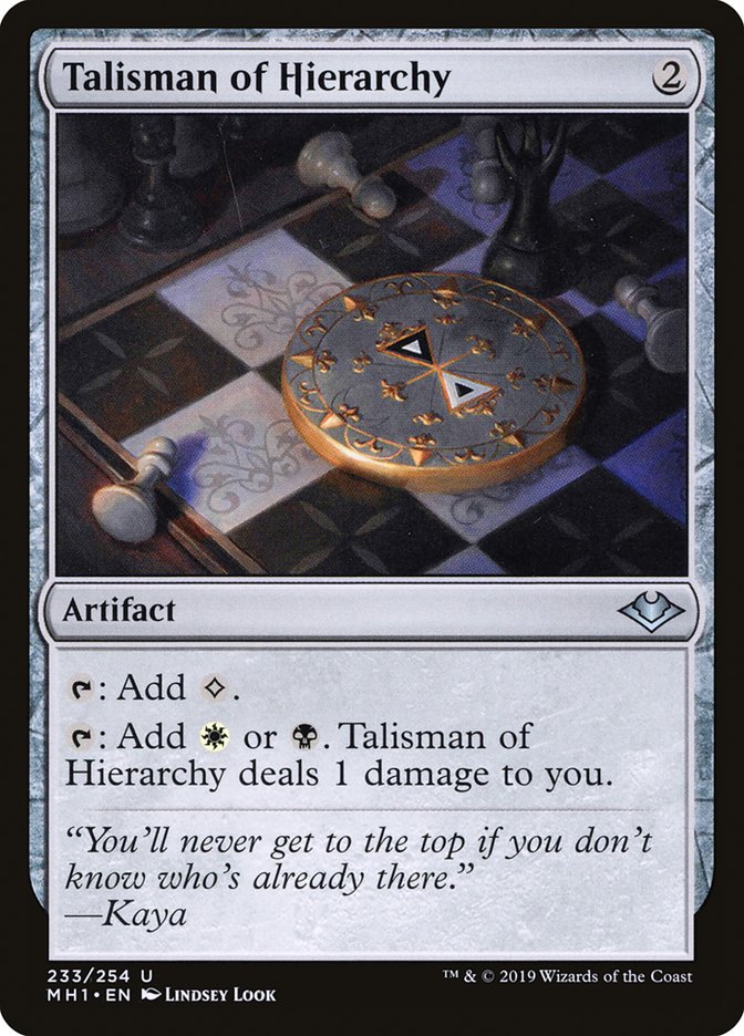 Talisman of Hierarchy [Modern Horizons] | The Gaming-Verse