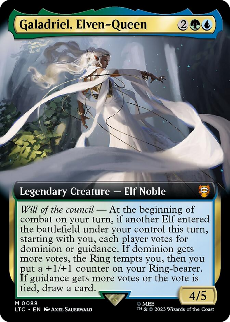 Galadriel, Elven-Queen (Extended Art) [The Lord of the Rings: Tales of Middle-Earth Commander] | The Gaming-Verse