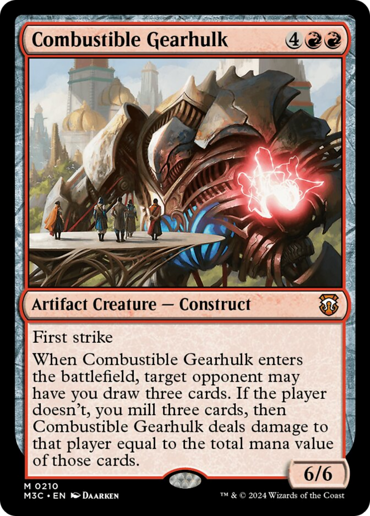 Combustible Gearhulk [Modern Horizons 3 Commander] | The Gaming-Verse