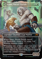 Ajani, Nacatl Pariah // Ajani, Nacatl Avenger (Borderless) (Textured Foil) [Modern Horizons 3] | The Gaming-Verse