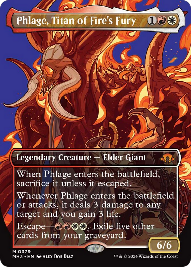 Phlage, Titan of Fire's Fury (Borderless) [Modern Horizons 3] | The Gaming-Verse