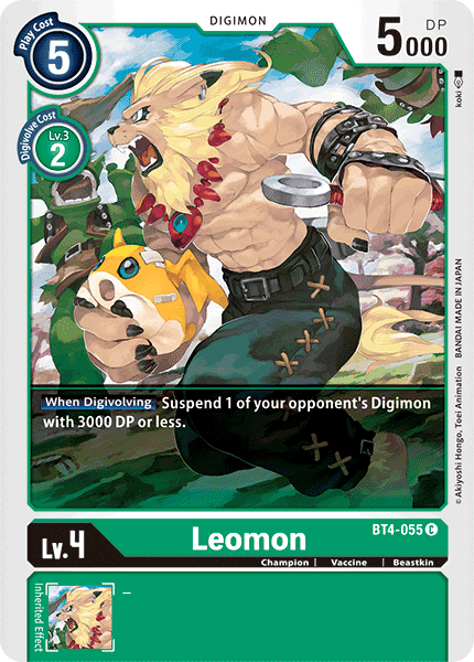 Leomon [BT4-055] [Great Legend] | The Gaming-Verse