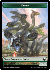 Hydra (Ripple Foil) // Boar Double-Sided Token [Modern Horizons 3 Commander Tokens] | The Gaming-Verse