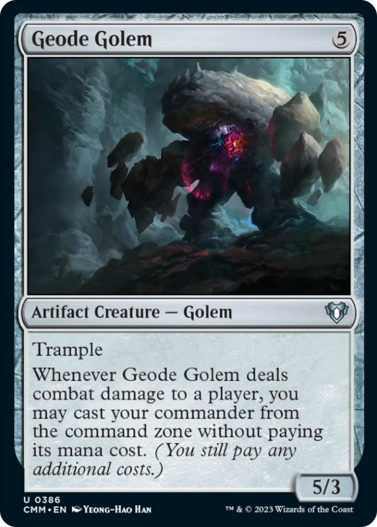 Geode Golem [Commander Masters] | The Gaming-Verse