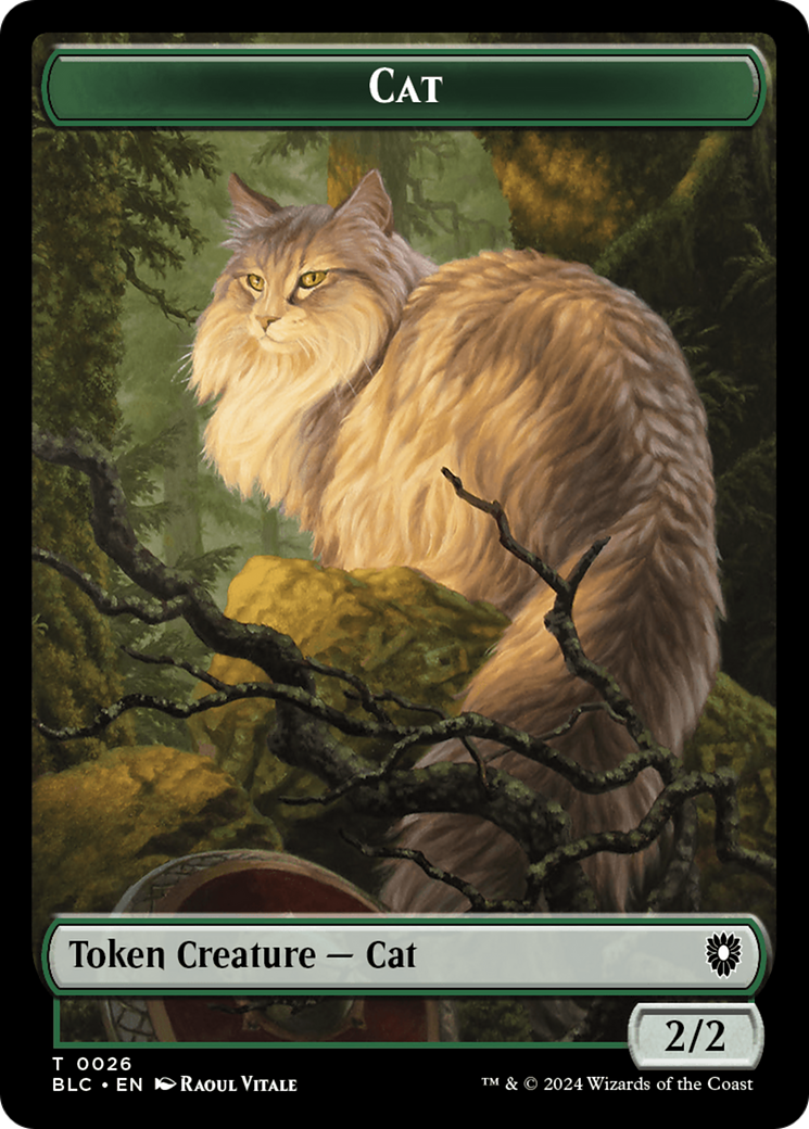 Elemental // Cat Double-Sided Token [Bloomburrow Commander Tokens] | The Gaming-Verse