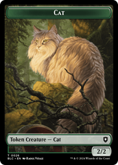 Elemental // Cat Double-Sided Token [Bloomburrow Commander Tokens] | The Gaming-Verse