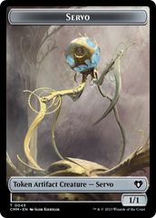 Soldier // Servo Double-Sided Token [Commander Masters Tokens] | The Gaming-Verse