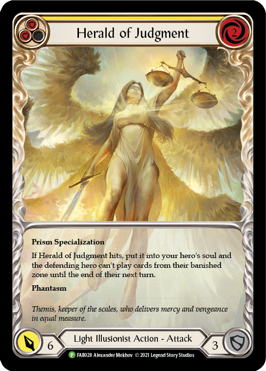 Herald of Judgment [FAB028] (Promo)  Rainbow Foil | The Gaming-Verse