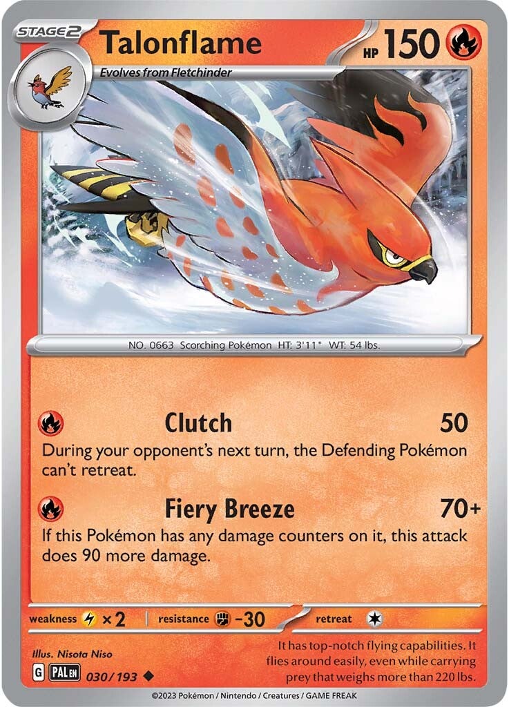 Talonflame (030/193) [Scarlet & Violet: Paldea Evolved] | The Gaming-Verse