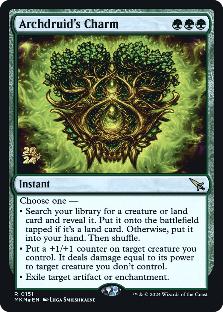 Archdruid's Charm [Murders at Karlov Manor Prerelease Promos] | The Gaming-Verse