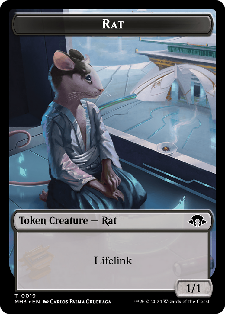 Eldrazi Spawn // Rat Double-Sided Token [Modern Horizons 3 Tokens] | The Gaming-Verse