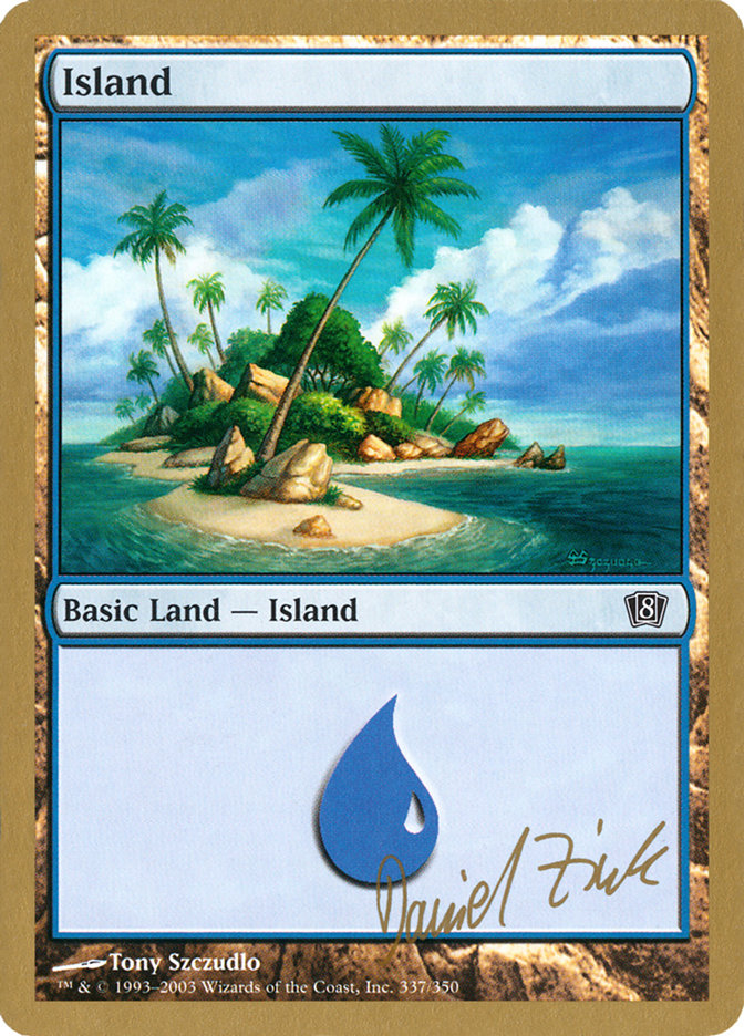 Island (dz337) (Daniel Zink) [World Championship Decks 2003] | The Gaming-Verse