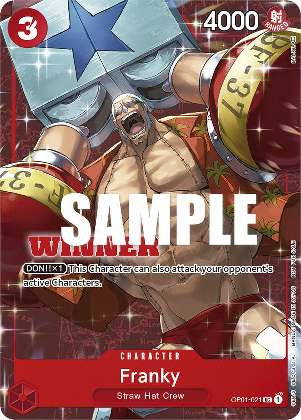 Franky (Tournament Pack Vol. 2) [Winner] [One Piece Promotion Cards] | The Gaming-Verse