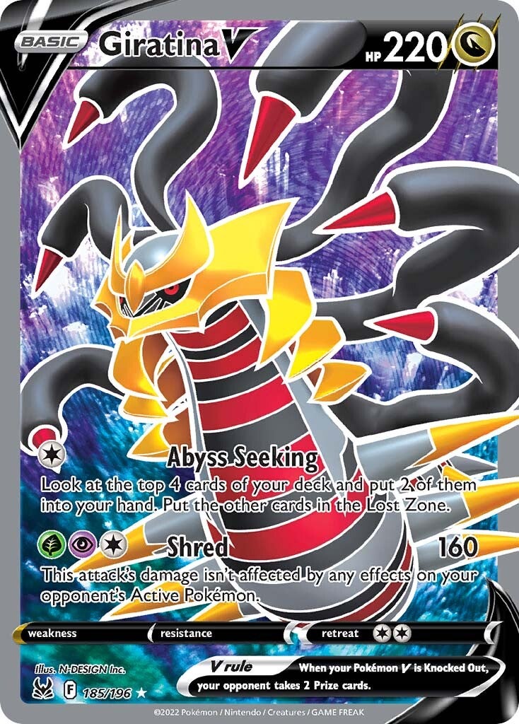 Giratina V (185/196) [Sword & Shield: Lost Origin] | The Gaming-Verse