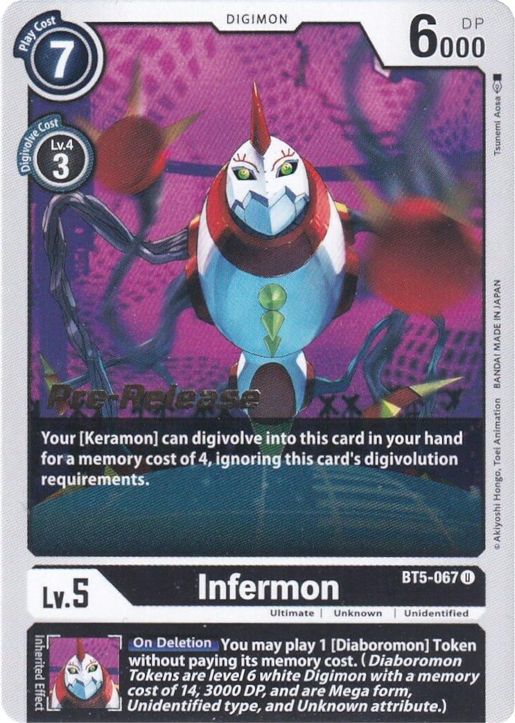 Infermon [BT5-067] [Battle of Omni Pre-Release Promos] | The Gaming-Verse