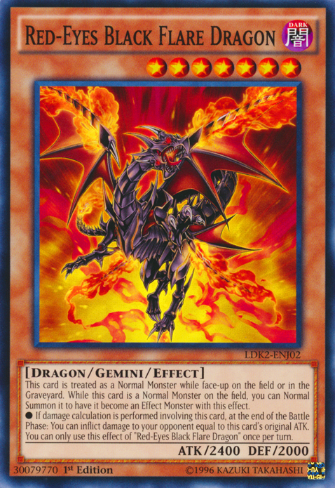 Red-Eyes Black Flare Dragon [LDK2-ENJ02] Common | The Gaming-Verse