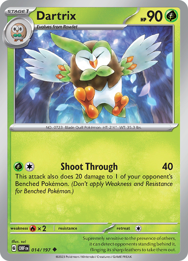 Dartrix (014/197) [Scarlet & Violet: Obsidian Flames] | The Gaming-Verse