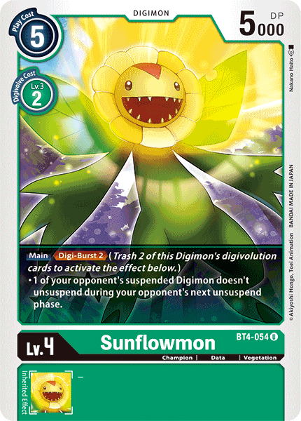 Sunflowmon [BT4-054] [Great Legend] | The Gaming-Verse