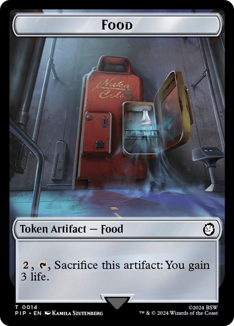 Food (0014) // Alien Double-Sided Token [Fallout Tokens] | The Gaming-Verse