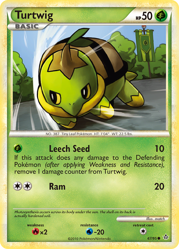 Turtwig (67/95) [HeartGold & SoulSilver: Unleashed] | The Gaming-Verse