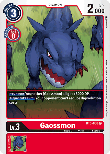 Gaossmon [BT5-008] [Battle of Omni] | The Gaming-Verse