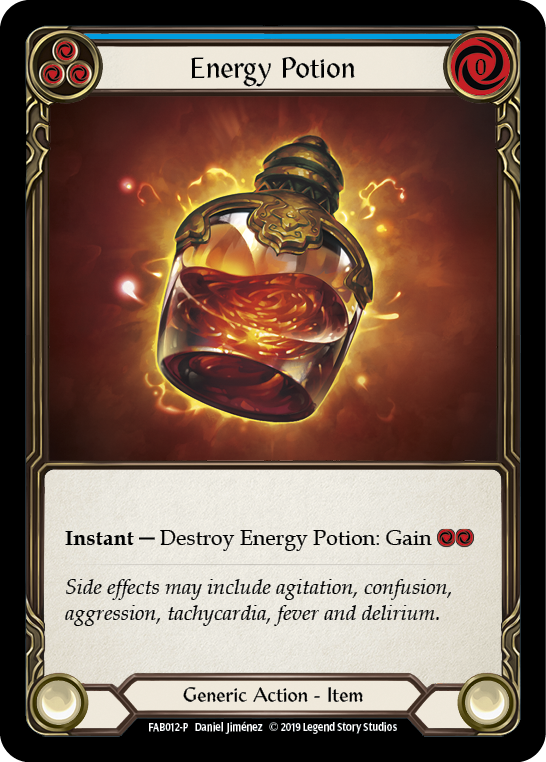 Energy Potion [FAB012-P] (Promo)  1st Edition Cold Foil | The Gaming-Verse