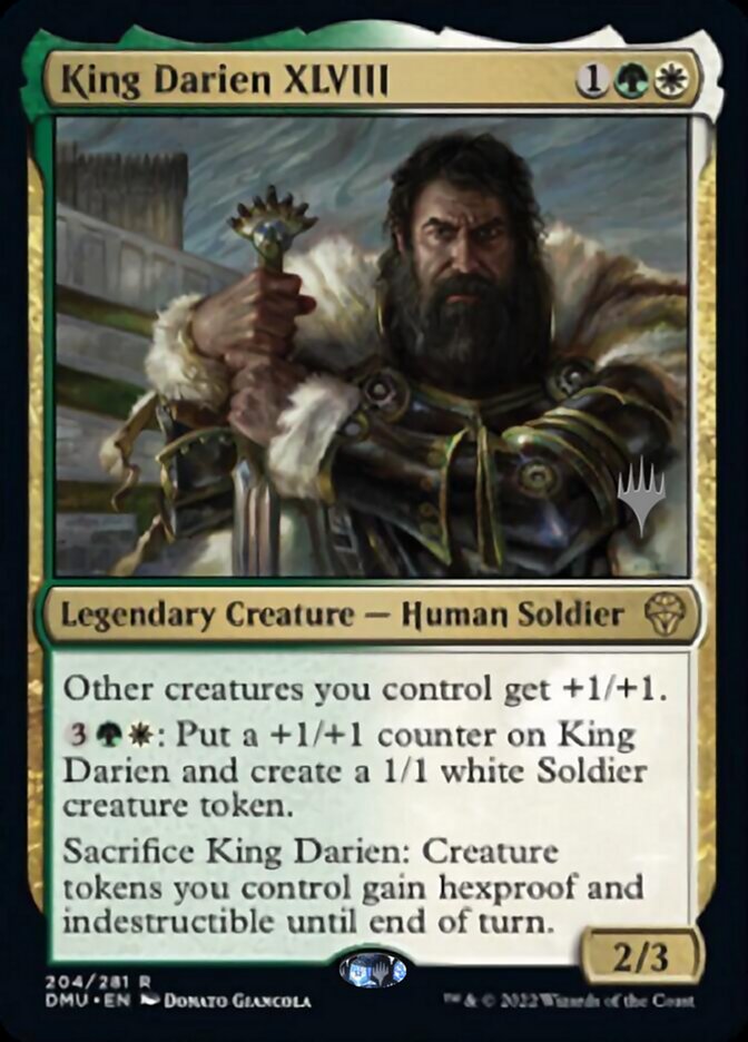 King Darien XLVIII (Promo Pack) [Dominaria United Promos] | The Gaming-Verse