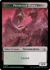 Elemental (9) // Phyrexian Hydra (12) Double-Sided Token [March of the Machine Tokens] | The Gaming-Verse