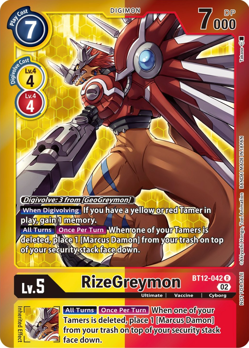 RizeGreymon [BT12-042] (Tamer Party -Special-) [Across Time Promos] | The Gaming-Verse