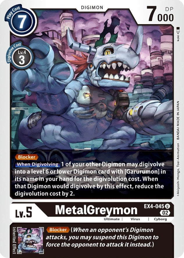 MetalGreymon [EX4-045] [Alternative Being Booster] | The Gaming-Verse