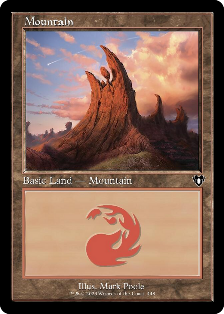 Mountain (448) (Retro) [Commander Masters] | The Gaming-Verse