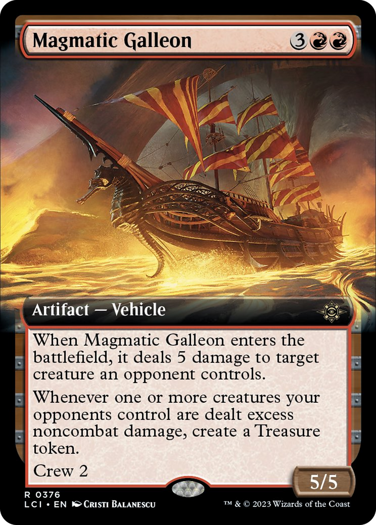 Magmatic Galleon (Extended Art) [The Lost Caverns of Ixalan] | The Gaming-Verse