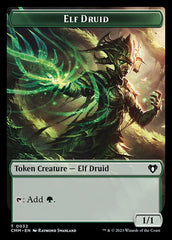 Saproling // Elf Druid Double-Sided Token [Commander Masters Tokens] | The Gaming-Verse