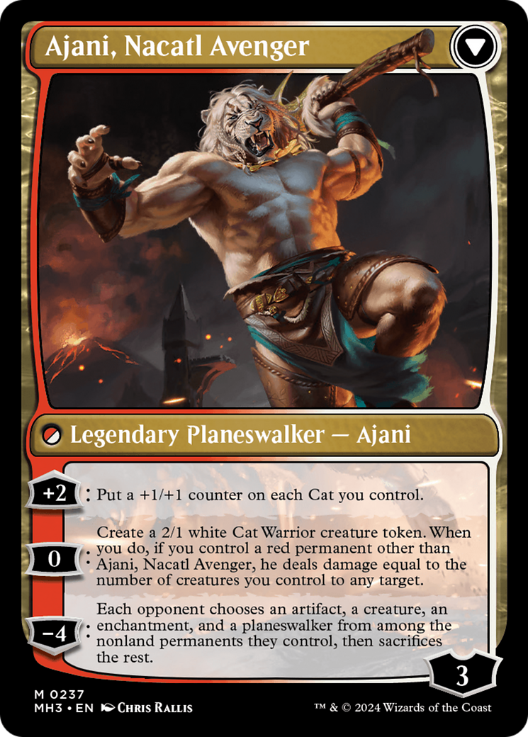 Ajani, Nacatl Pariah // Ajani, Nacatl Avenger [Modern Horizons 3] | The Gaming-Verse