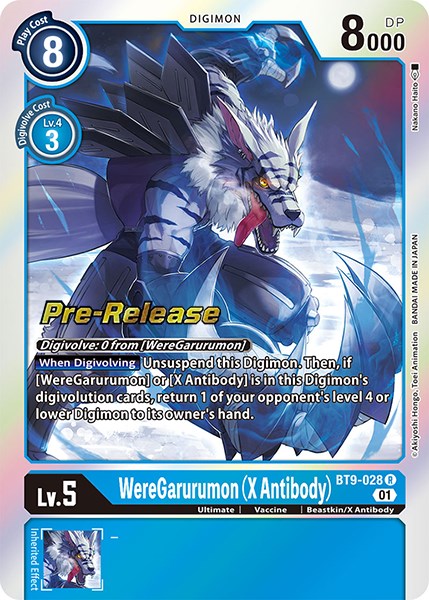 WereGarurumon (X Antibody) [BT9-028] [X Record Pre-Release Promos] | The Gaming-Verse