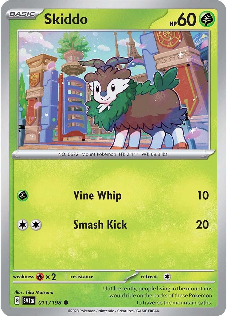 Skiddo (011/198) [Scarlet & Violet: Base Set] | The Gaming-Verse