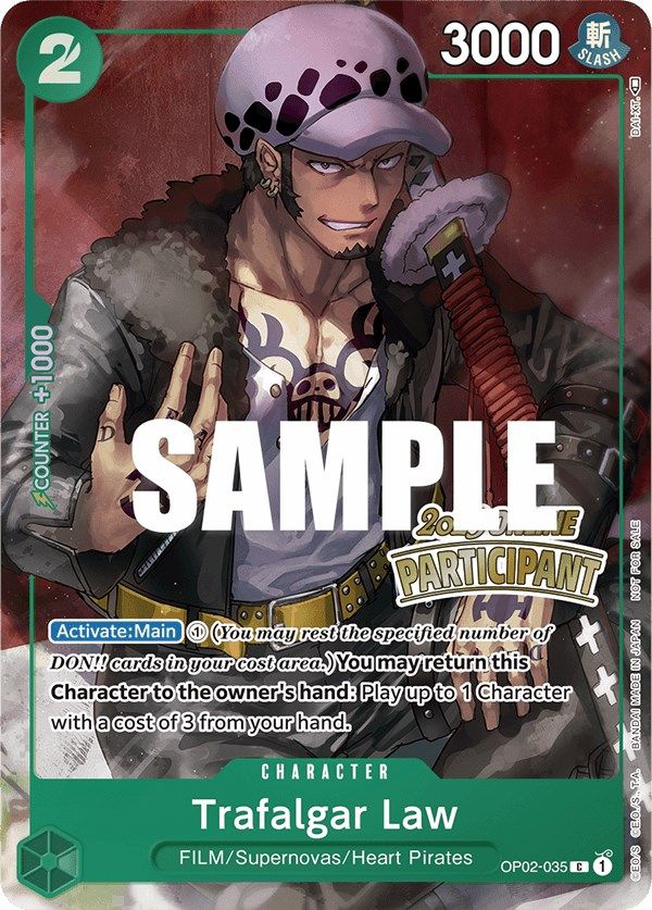 Trafalgar Law (Online Regional 2023) [Participant] [One Piece Promotion Cards] | The Gaming-Verse