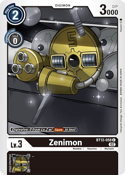 Zenimon [BT12-058] [Across Time] | The Gaming-Verse