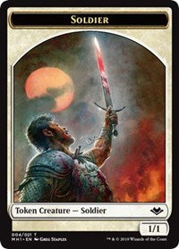 Soldier (004) // Wrenn and Six Emblem (021) Double-Sided Token [Modern Horizons Tokens] | The Gaming-Verse