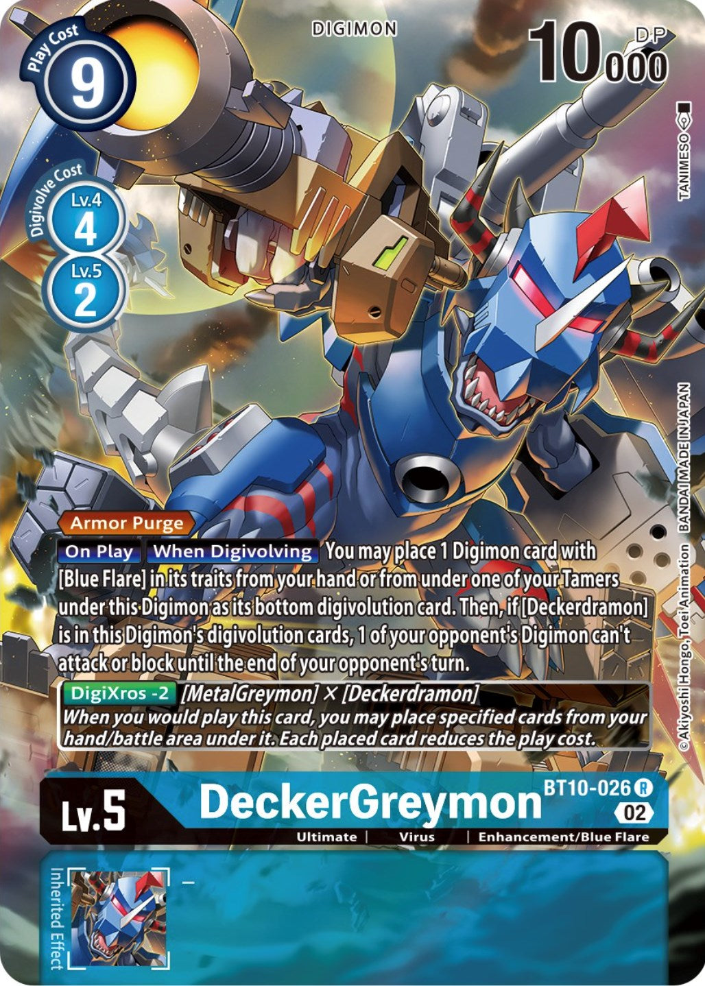 DeckerGreymon [BT10-026] (Alternate Art) [Xros Encounter] | The Gaming-Verse