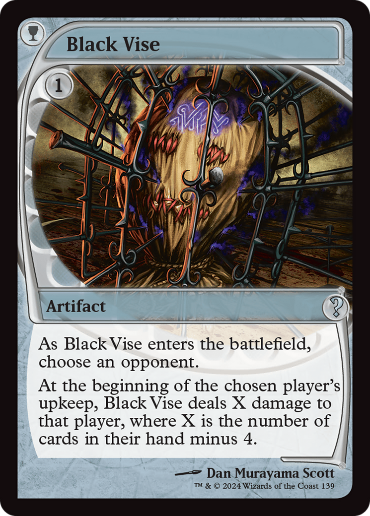 Black Vise (Future Sight) [Mystery Booster 2] | The Gaming-Verse