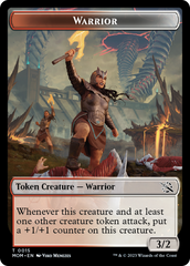 Warrior // Kraken Double-Sided Token [March of the Machine Tokens] | The Gaming-Verse