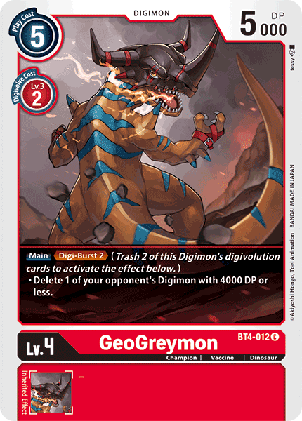 GeoGreymon [BT4-012] [Great Legend] | The Gaming-Verse