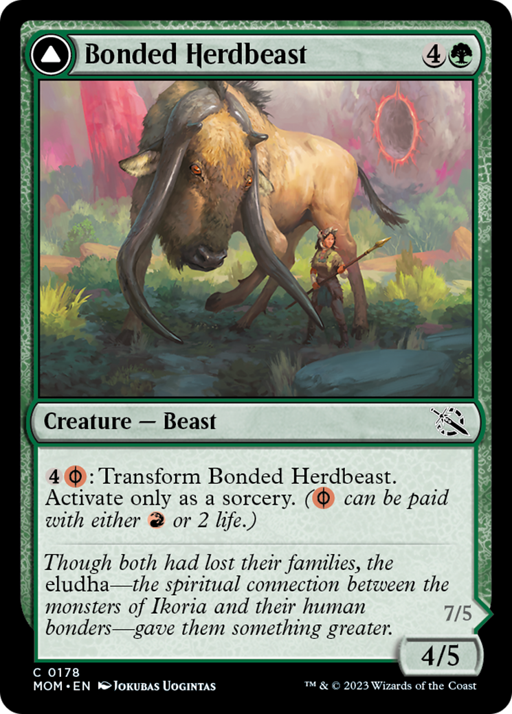 Bonded Herdbeast // Plated Kilnbeast [March of the Machine] | The Gaming-Verse