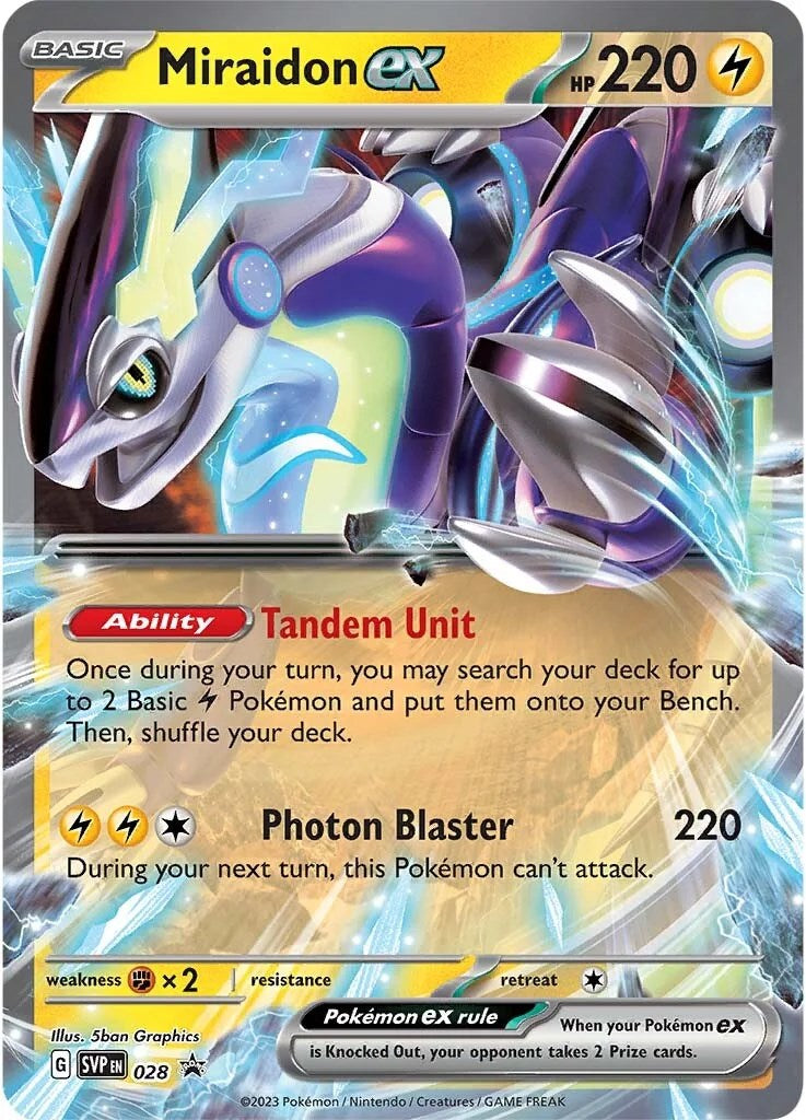 Miraidon ex (028) [Scarlet & Violet: Black Star Promos] | The Gaming-Verse